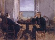 Edouard Manet Manet-s Family at home in Arachon oil painting artist